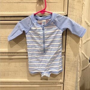 Rugged butts Blue Striped Kids Swimwear 0-3mo